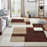 Modern Geometric Living Room Large Rug