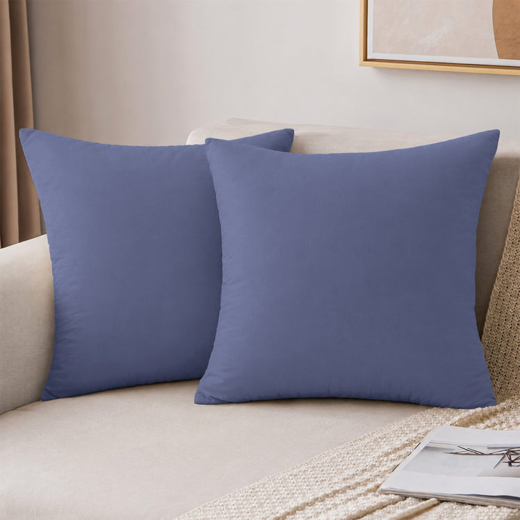 Microfibre Plain Cushion Covers for Sofa & Bed
