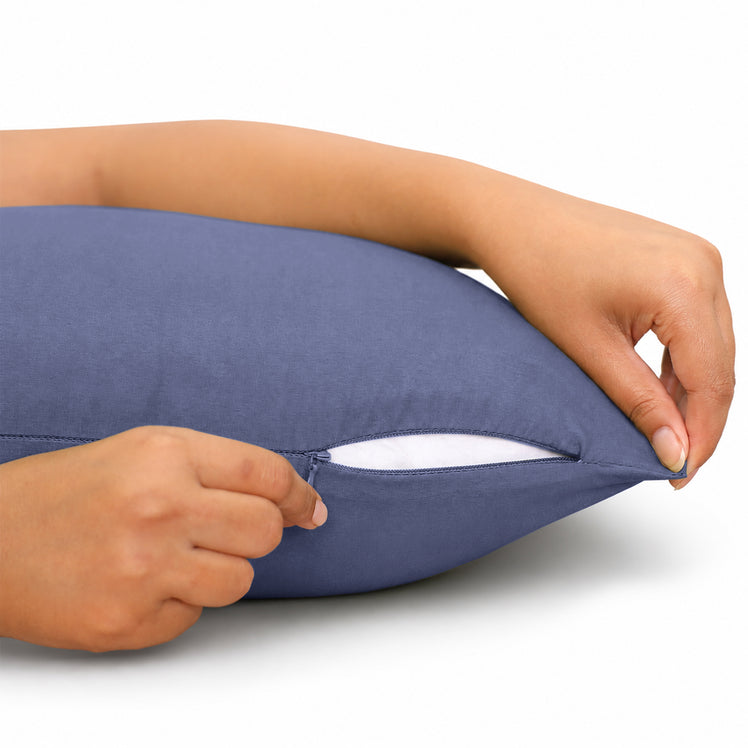 Microfibre Plain Cushion Covers for Sofa & Bed
