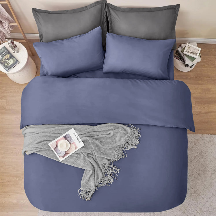 4 Piece Bedding Set Duvet Cover, Pillowcases & Fitted Sheet