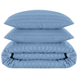 Stripe Duvet Covers Bedding Set with Pillowcases & Fitted Sheet