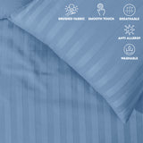 Stripe Duvet Covers Bedding Set with Pillowcases & Fitted Sheet