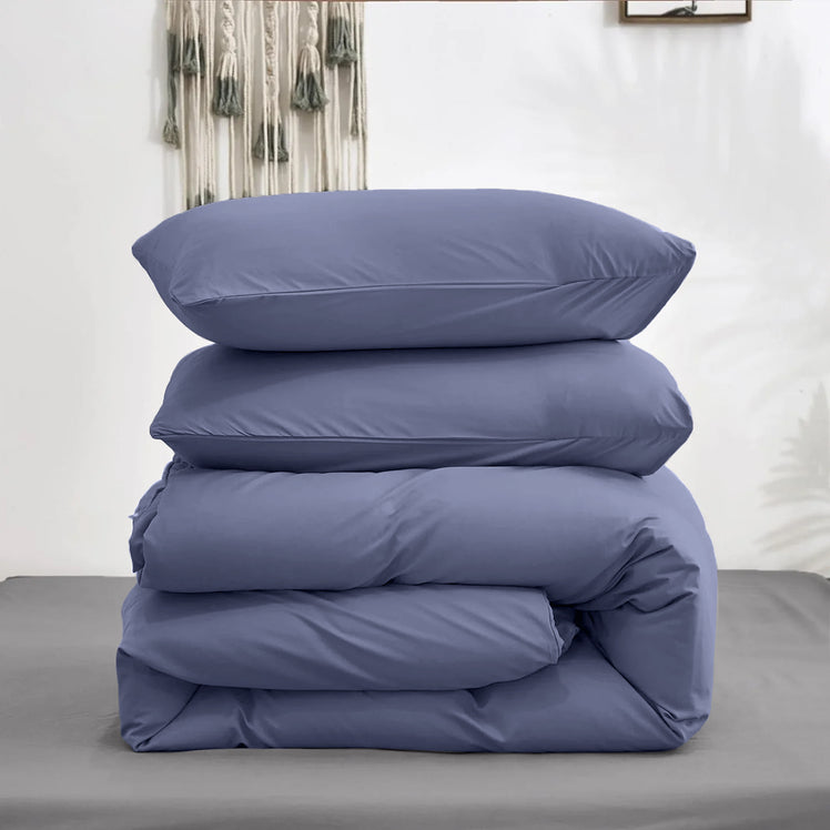 4 Piece Bedding Set Duvet Cover, Pillowcases & Fitted Sheet