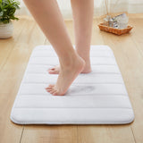 Memory Foam Bath Mat White