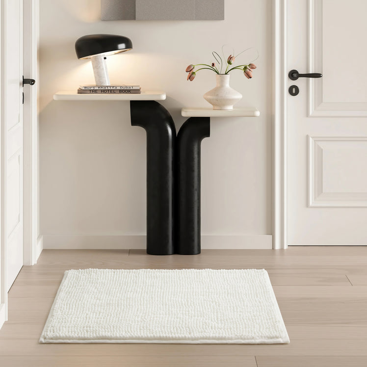 OLANLY Chenille Badmat, 60 x 120 cm, extra zachte antislip badmat, super absorberende pluizige badmatten voor badkamervloer, machinewasbaar, droog badtapijt voetmat, grijs OLANLY Chenille Badmat, 60 x 120 cm, extra zachte antislip badmat, super absorberende pluizige badmatten voor badkamervloer, machinewasbaar, droog badtapijt voetmat, grijs