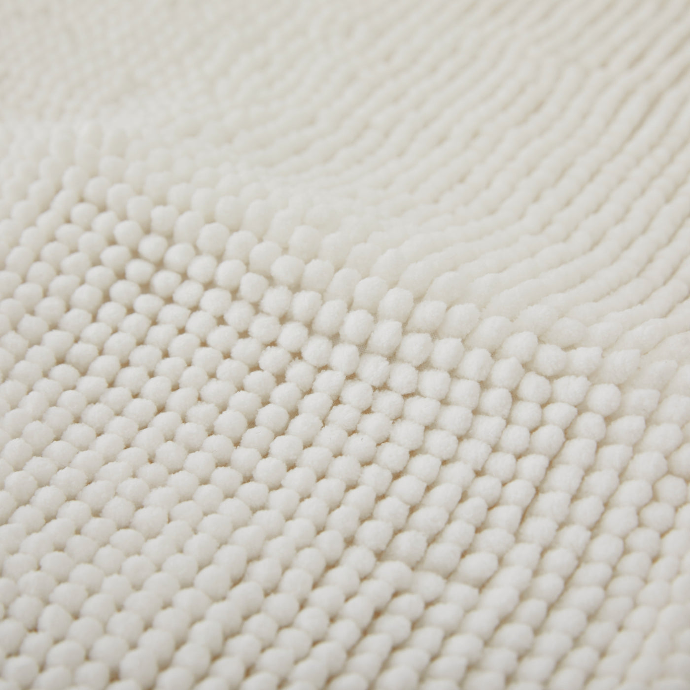 Chenille Bath Mat White