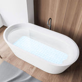 Anti-Slip Strong Suction PVC Rubber Bathroom Shower Mat White