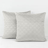Velvet Embossed Pattern Cushion Covers Check