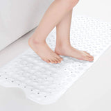 Anti-Slip Strong Suction PVC Rubber Bathroom Shower Mat White