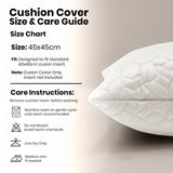 Velvet Embossed Pattern Cushion Covers Pebbles