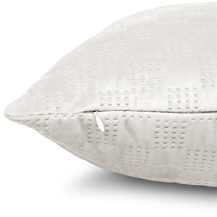 Velvet Embossed Pattern Cushion Covers Check