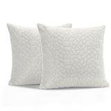 Velvet Embossed Pattern Cushion Covers Pebbles