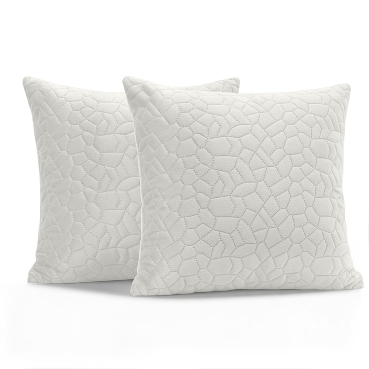 Velvet Embossed Pattern Cushion Covers Pebbles