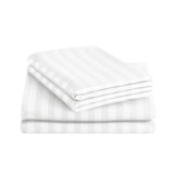 Stripe White Duvet Cover Set With Pillowcases