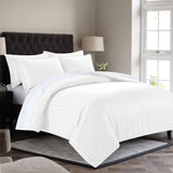 Stripe White Duvet Cover Set With Pillowcases
