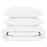 Stripe Duvet Covers Bedding Set with Pillowcases & Fitted Sheet