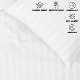 Stripe Duvet Covers Bedding Set with Pillowcases & Fitted Sheet