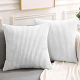 Velvet Striped Corduroy Cushion Covers