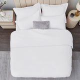 four piece white duvet king