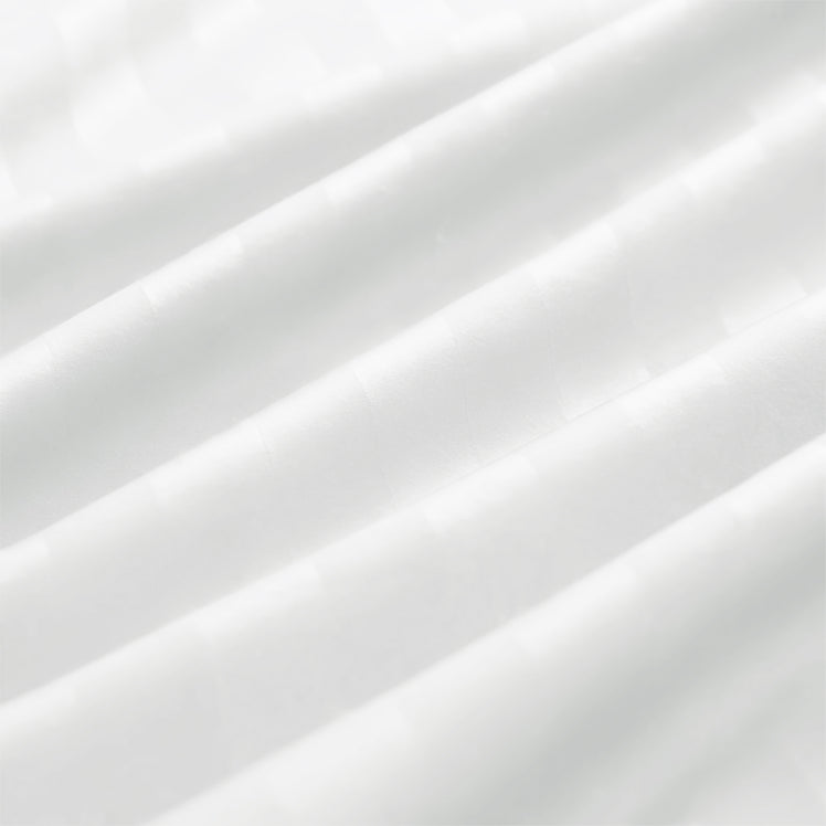 Stripe White Duvet Cover Set With Pillowcases