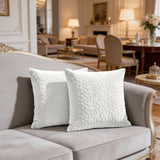 Velvet Embossed Pattern Cushion Covers Pebbles