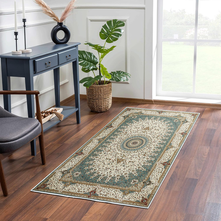 Persian Floral Rug Willow for Living Room