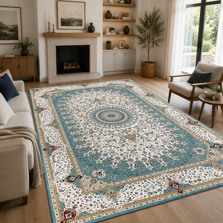Persian Floral Rug Willow for Living Room