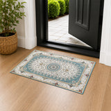 Persian Floral Rug Willow for Living Room
