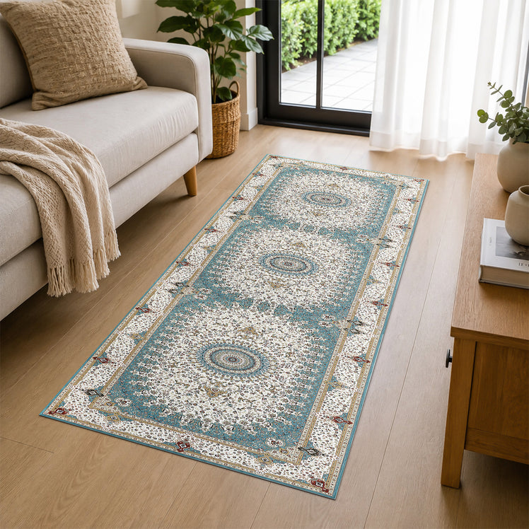 Persian Floral Rug Willow for Living Room