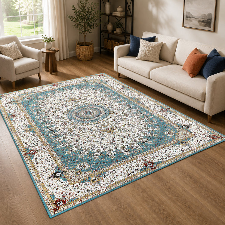 Persian Floral Rug Willow for Living Room