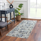 Area Rug Geometric Print Carpet Non Slip Soft