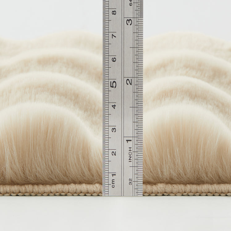 Soft Bubble Rug – Faux Fur Textured Washable Area Rug