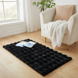 Soft Bubble Rug – Faux Fur Textured Washable Area Rug