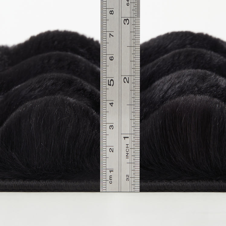 Soft Bubble Rug – Faux Fur Textured Washable Area Rug
