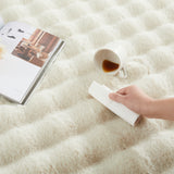 Soft Bubble Rug – Faux Fur Textured Washable Area Rug