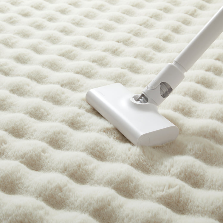 Soft Bubble Rug – Faux Fur Textured Washable Area Rug