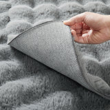 Soft Bubble Rug – Faux Fur Textured Washable Area Rug