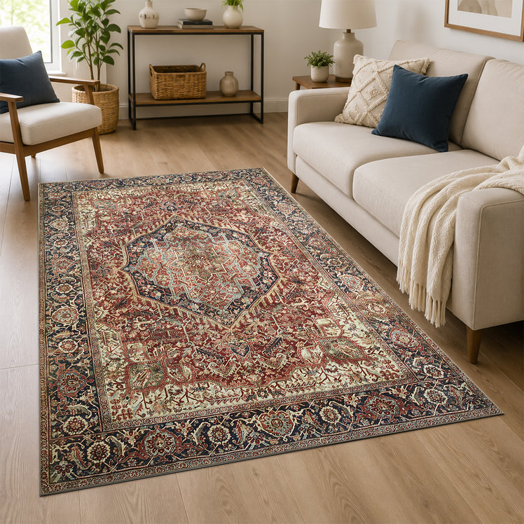 Turkish Rug Vintage Majestic For Bedroom