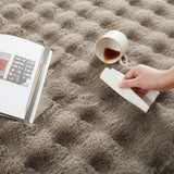 Soft Bubble Rug – Faux Fur Textured Washable Area Rug
