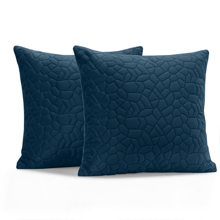 Velvet Embossed Pattern Cushion Covers Pebbles