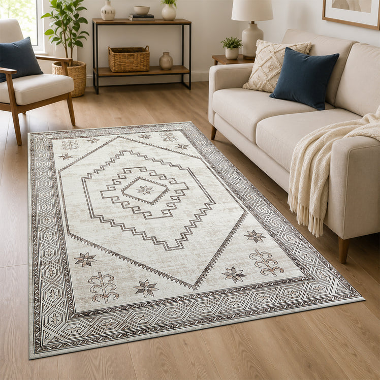 Vintage Large Rug Carpet Cashmere Radiant
