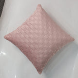 Velvet Embossed Pattern Cushion Covers Check