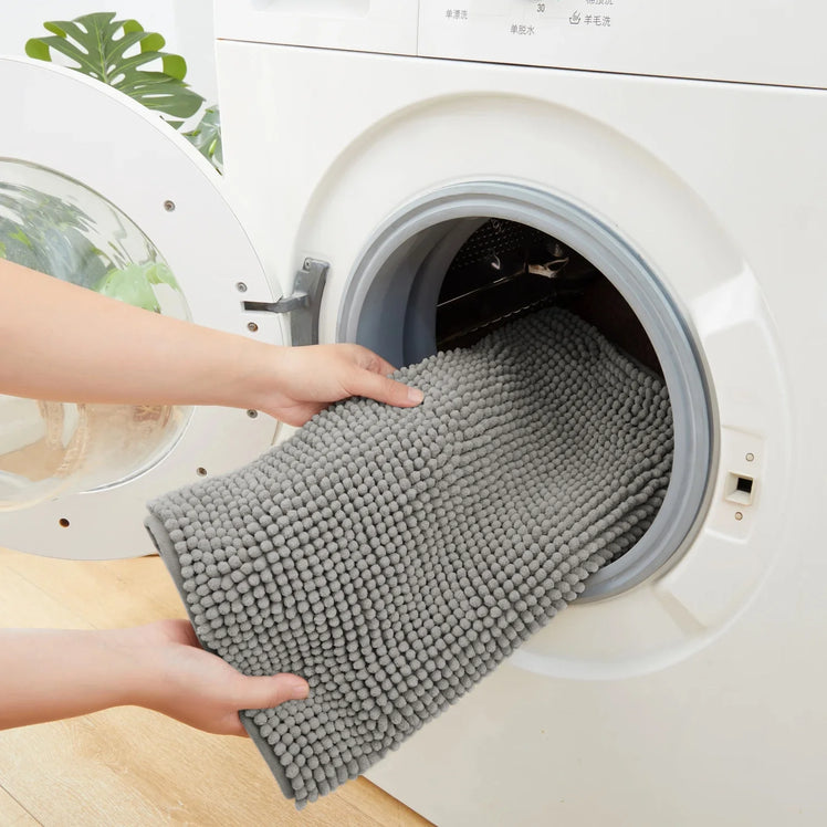 Plush Soft Non-Slip Chenille Bath Mats