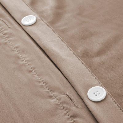 3 Piece Beige Duvet Set
