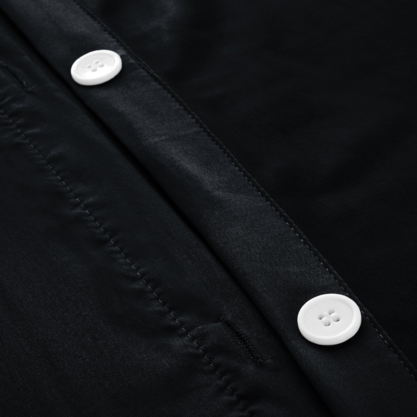 Crushed Velvet Black Duvet Cover & Matching Eyelet Curtain