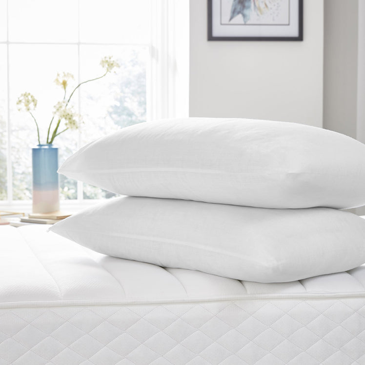 Super Soft Quilted Bounce Back Pillows Pair