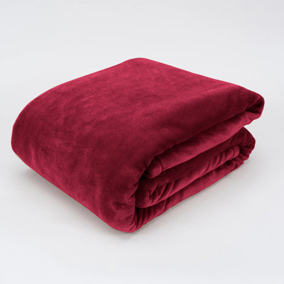 Burgundy Fleece Blanket