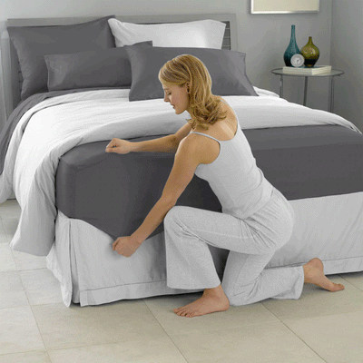 Extra Deep Fitted Bed Sheet 40CM Charcoal
