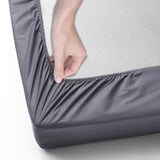 Charcoal Deep Fitted Sheets 25CM