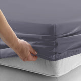 Charcoal Deep Fitted Sheets 25CM